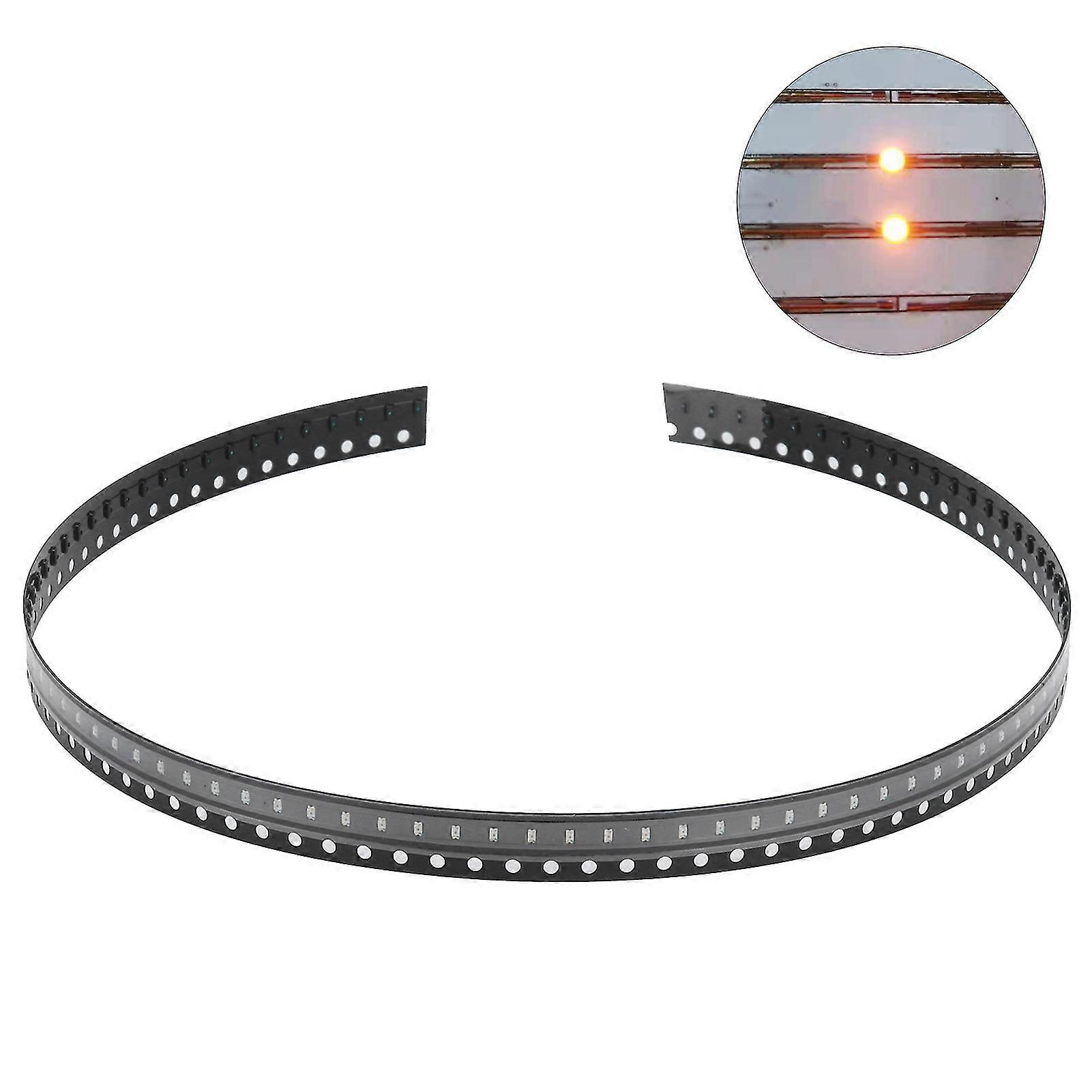 100Pcs Golden High Strength Tiny Low Voltage SMD LED Diodes - Electronic Components for DIY PCB