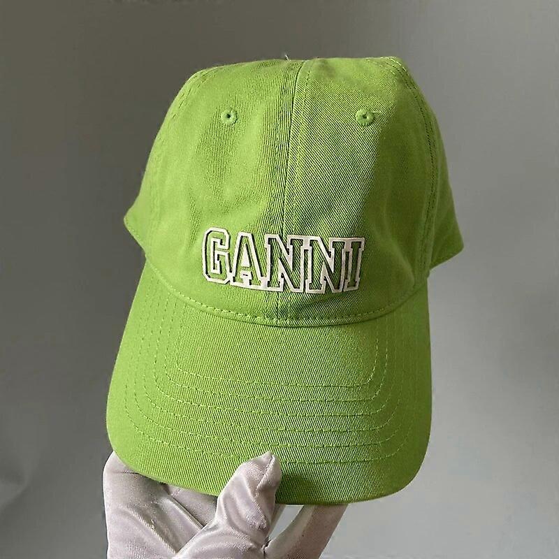 Le nouveau chapeau de la Corée du Sud marée féminine marque Net Red Glue lettre casquette de baseball dans le même chapeau de niche de mode multicolore