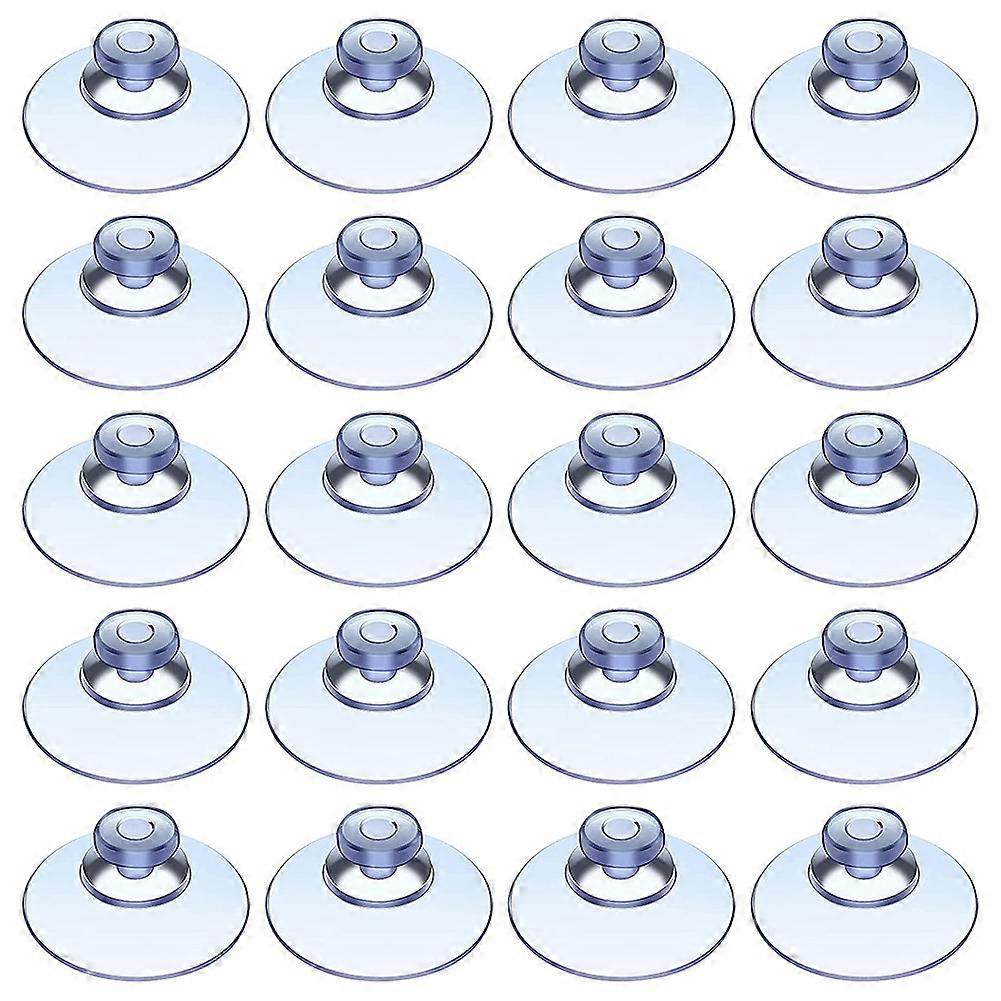 100Pcs Transparent Suction Cups, Plastic Suction Cups, Pads Without Hooks for Outdoor, Kitchen,Bath