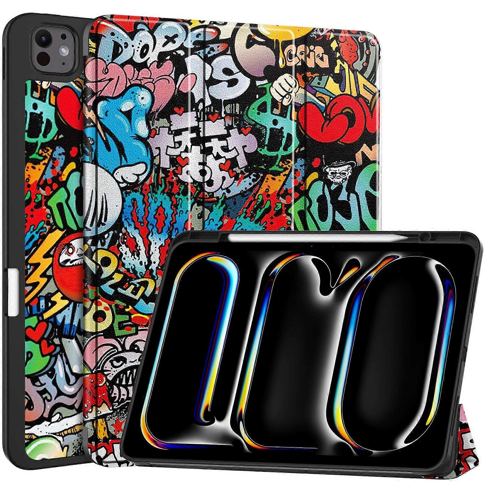 Custer Painted Case with Pen Tray For iPad Pro 13 2024