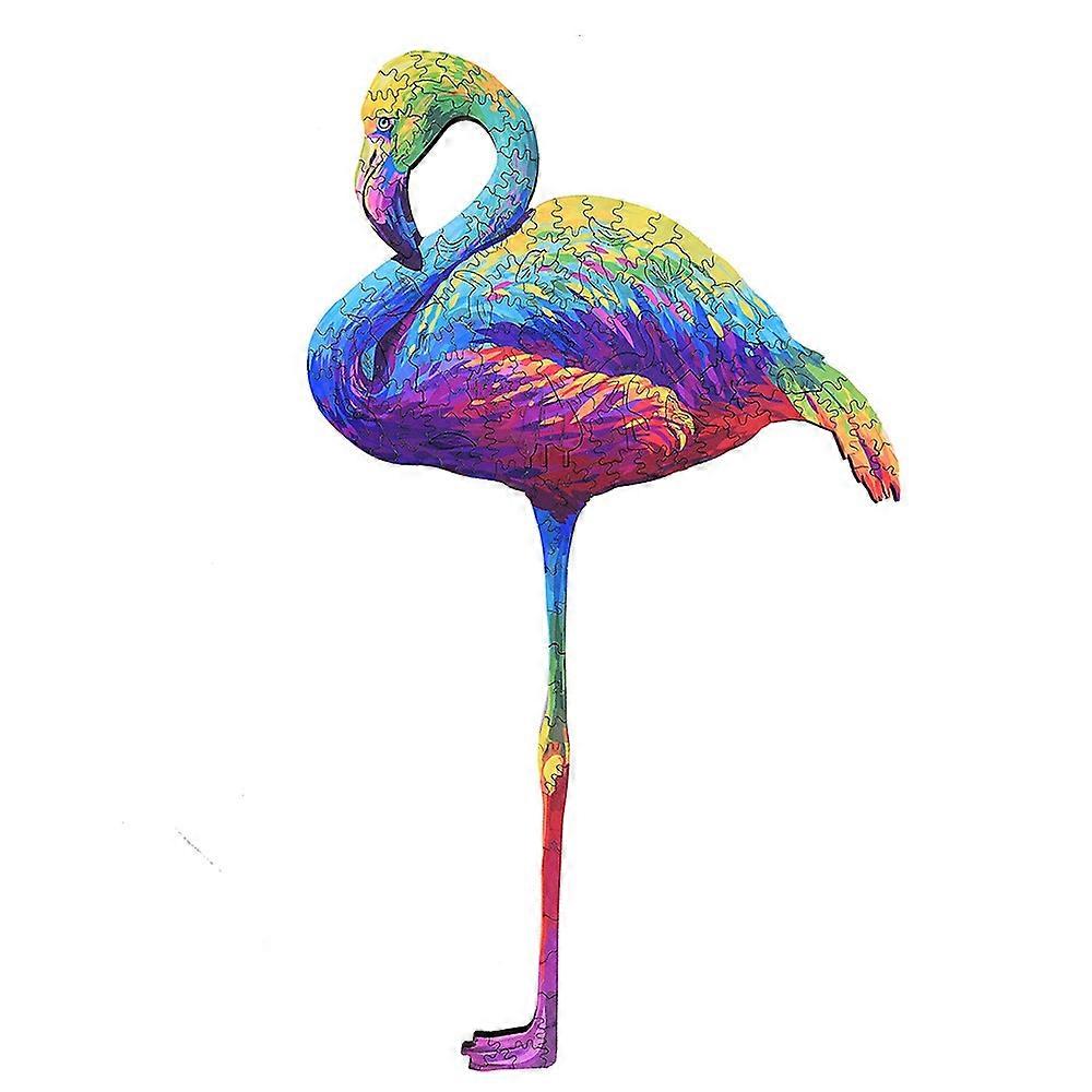 Irregular Wooden Animal Puzzle(Flamingo)