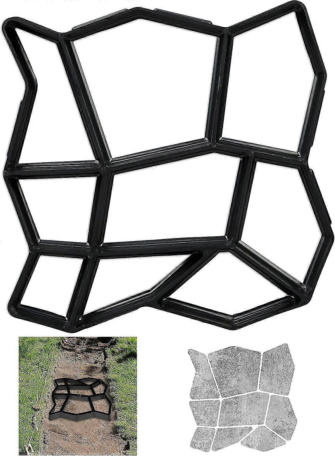Concrete Mold For Casting Stone Shaped Step Plates For Custom Garden Landscaping Qyroadwolf