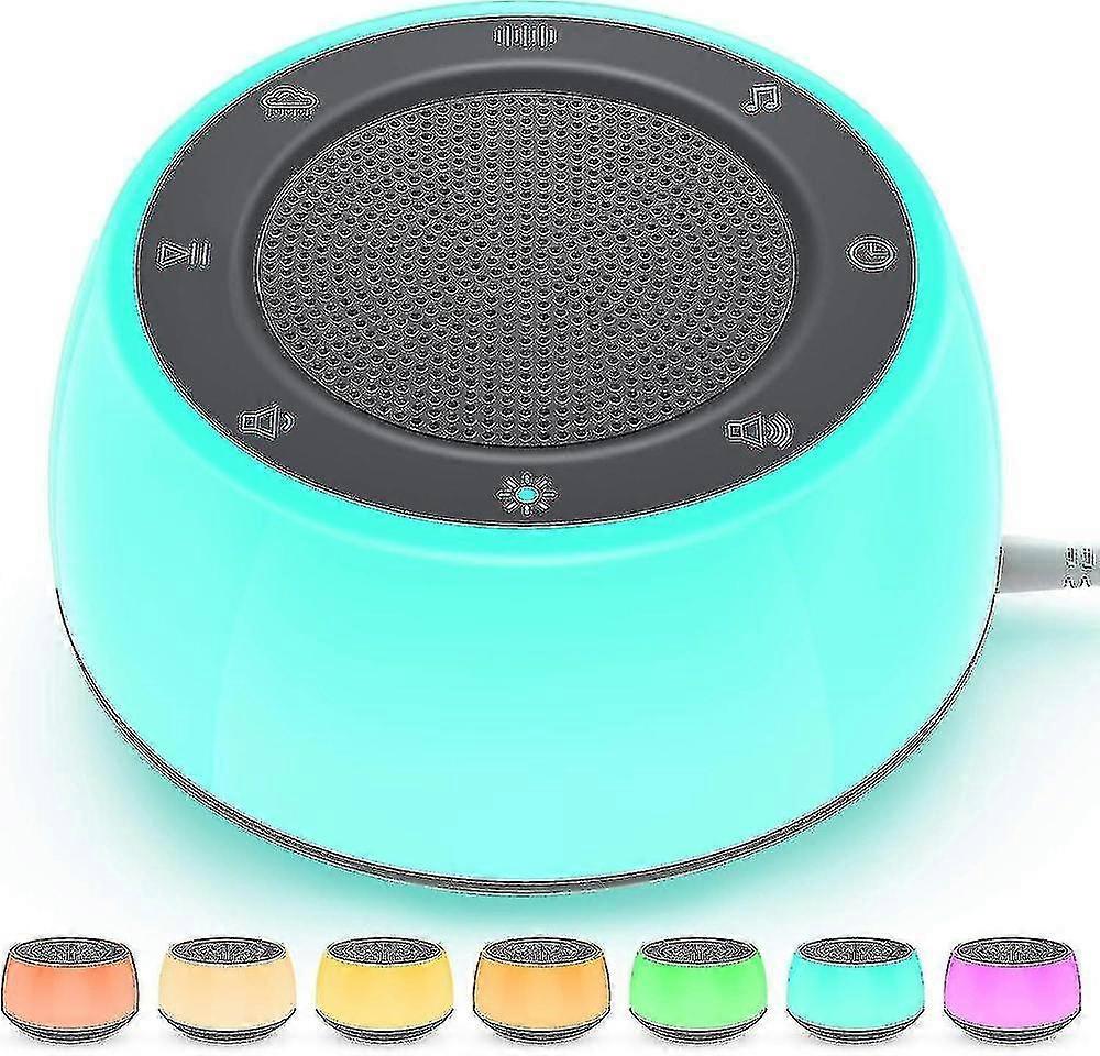 جهاز جاك آند روز للضوضاء البيضاء للأطفال، جهاز صوت للأطفال مزود بإضاءة ليلية، جهاز محمول للضوضاء البيضاء للنوم