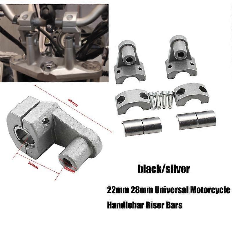 22mm 28mm Universal Motorcycle Handlebar Riser Bars Clamp Handle Bar Risers ForSuzukiYamahaKawasakiBMWHonda Dirt Pit Bike