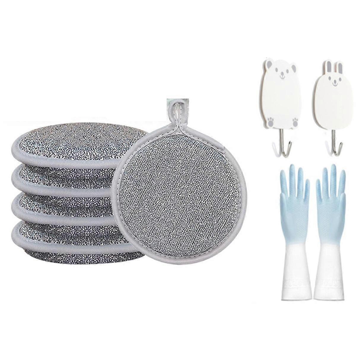 Multipurpose Wire Dish Washing Rags, 2024, the Latest Multi-Purpose Wire Tableware Cover, is Used for Wet and Dry C