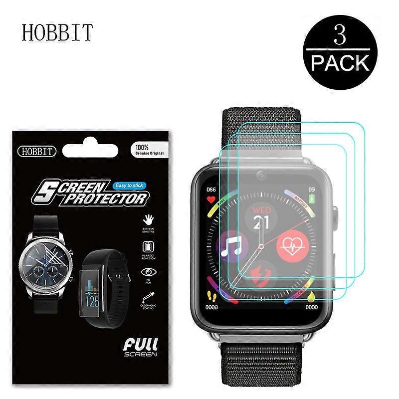 3Pack TPU Film For LEMFO LEM10 1.88 Inch Screen Protector Anti-scratch Anti-bubbles GPS 4G Smartwatch Film For Lemfo LEM 10  Screen Protectors