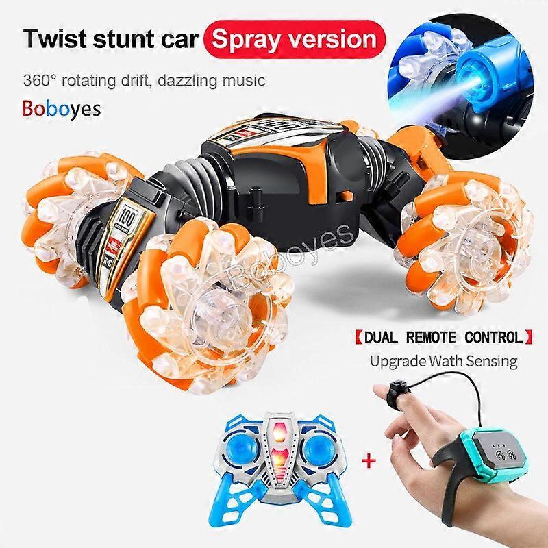 New Style 360 4WD All-Round Drift Spray Remote Control Stunt Car Gesture High Speed Off-road RC Car Toys For Boys Girls Gifts