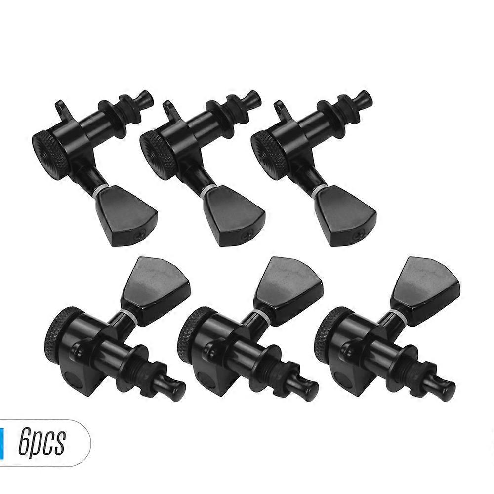 6 Pieces 3L3R Guitar String Tuning Pegs Locking Tuners Machine Heads Knobs for Acoustic Electric Guitars Replacement Accessories with Mounting Screws 