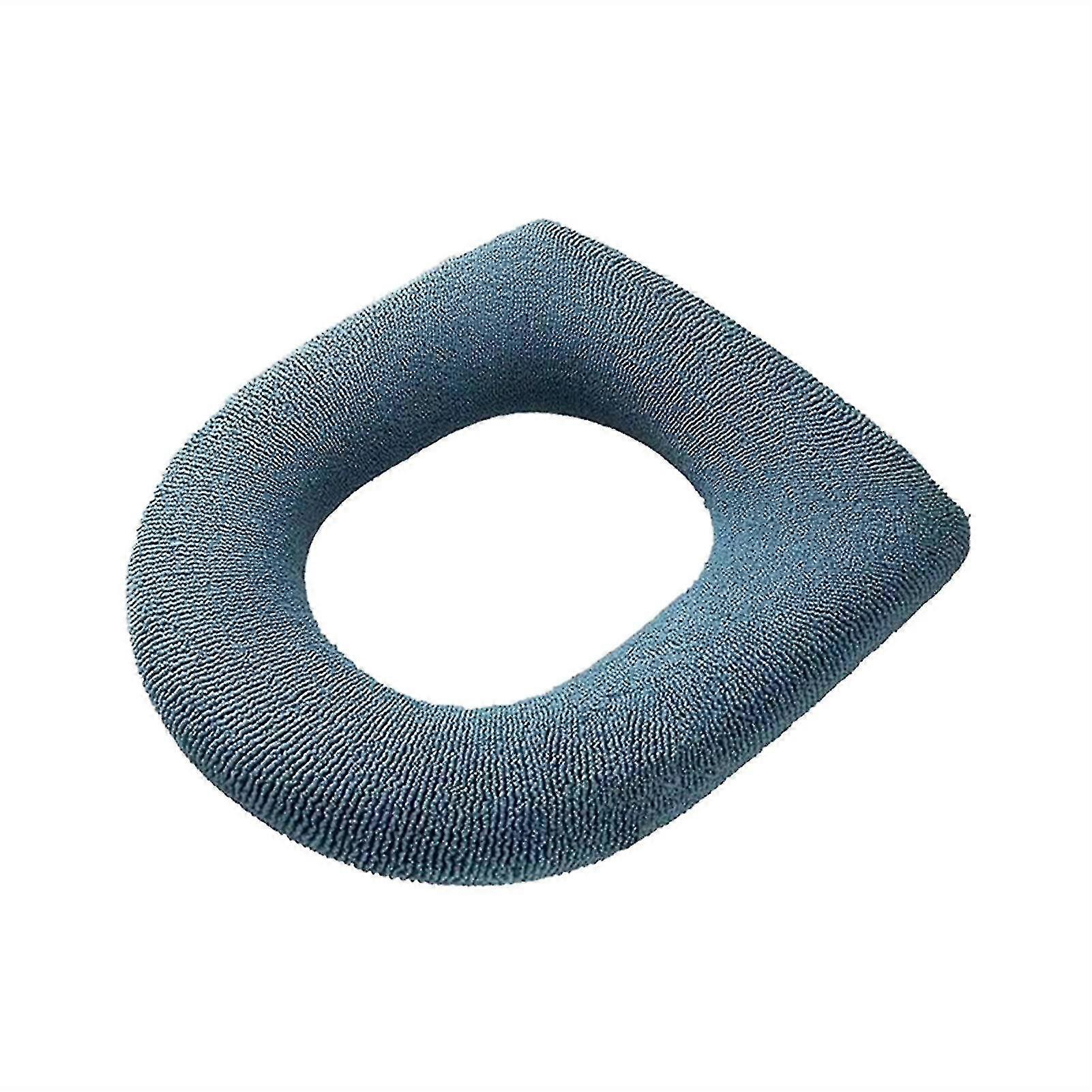 2 stk. toalettsetetrekk husholdning vintertykket fleece pute universell strekkbar vaskbar toalettsetepute