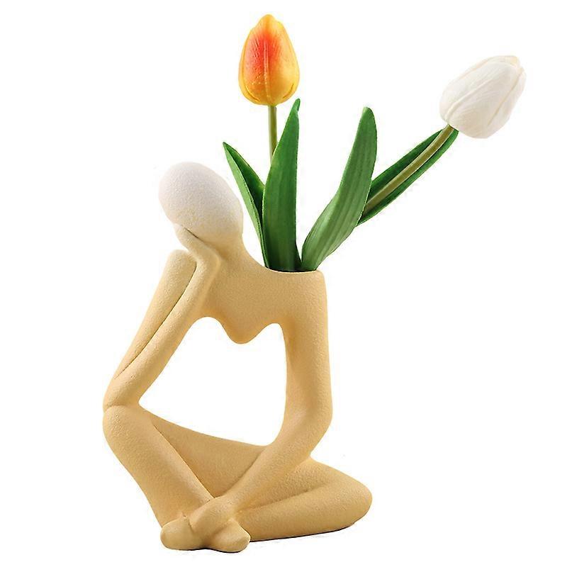 Ceramic White Vases Decorative Flower Vase Table Vase