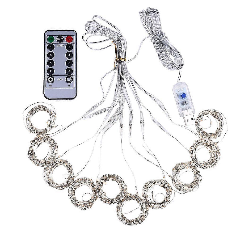 curtains Creative Party Decor Curtain Lights 8 Model USB String Light With Remote Control