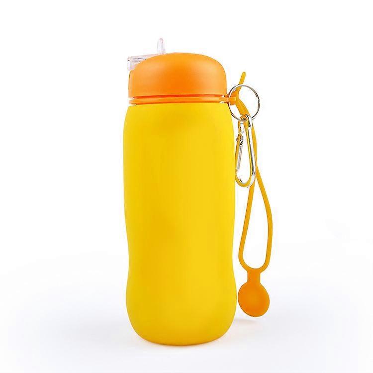 Outdoor Foldable Eco-Friendly Silicone Handy Cup Yellow 500ML