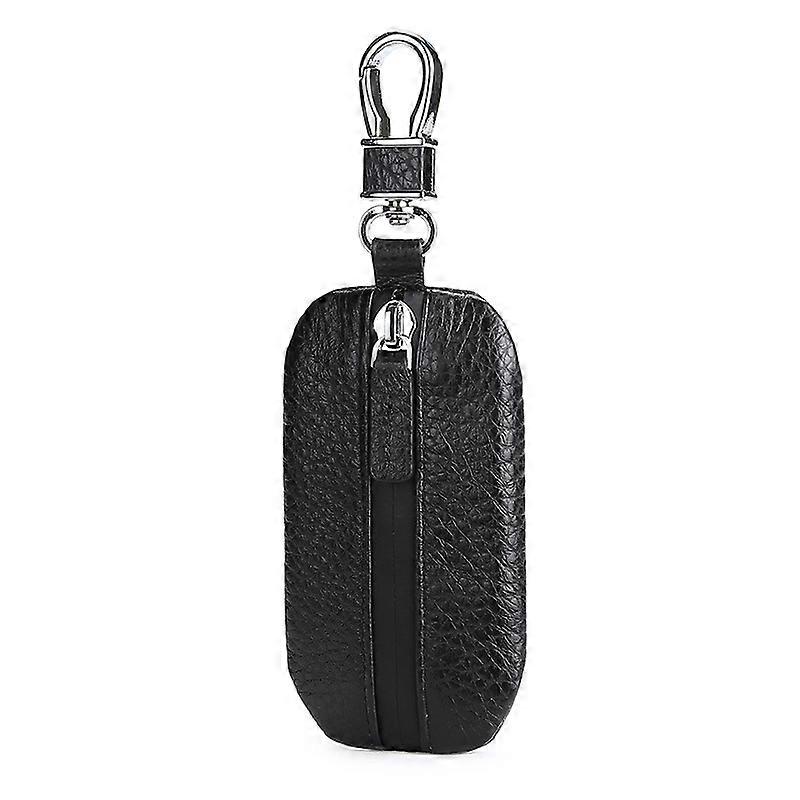 Litchi Texture Waterproof Zipper Car Key Bag