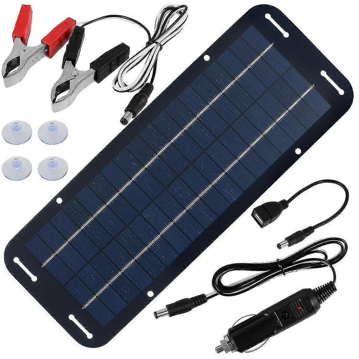 30W zonnepaneel kit 12V waterdichte zonne-druppellader Draagbare zonne-aangedreven oplader Auto-accu-