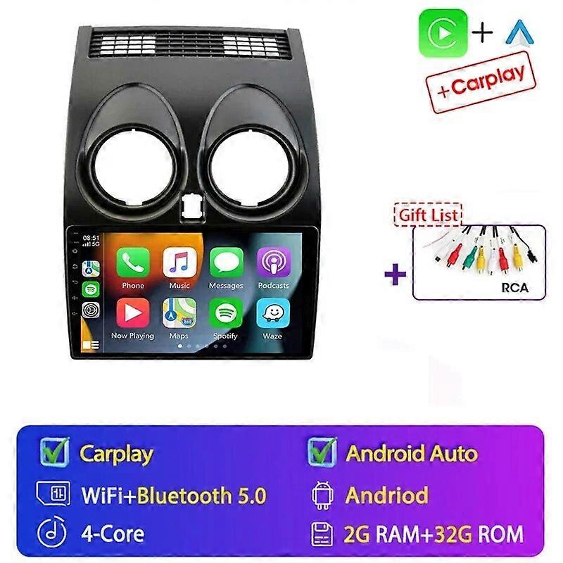 Android 13 Autoradio DSP Navigazione GPS Multimidia Video Player Autoradio per Nissan Qashqai 1 J10 2006-2013 wireless CarPlay