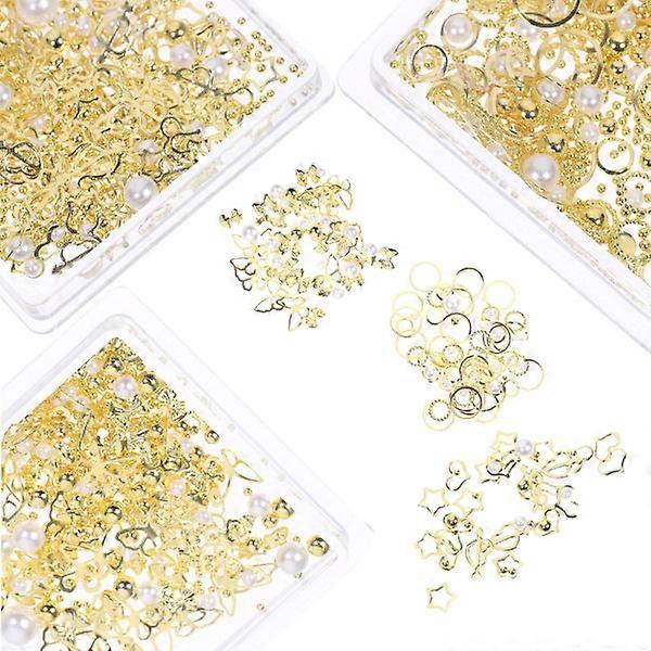 3 Boxes Decorative Nail Art Flakes Multi-function Nail Art Accessories