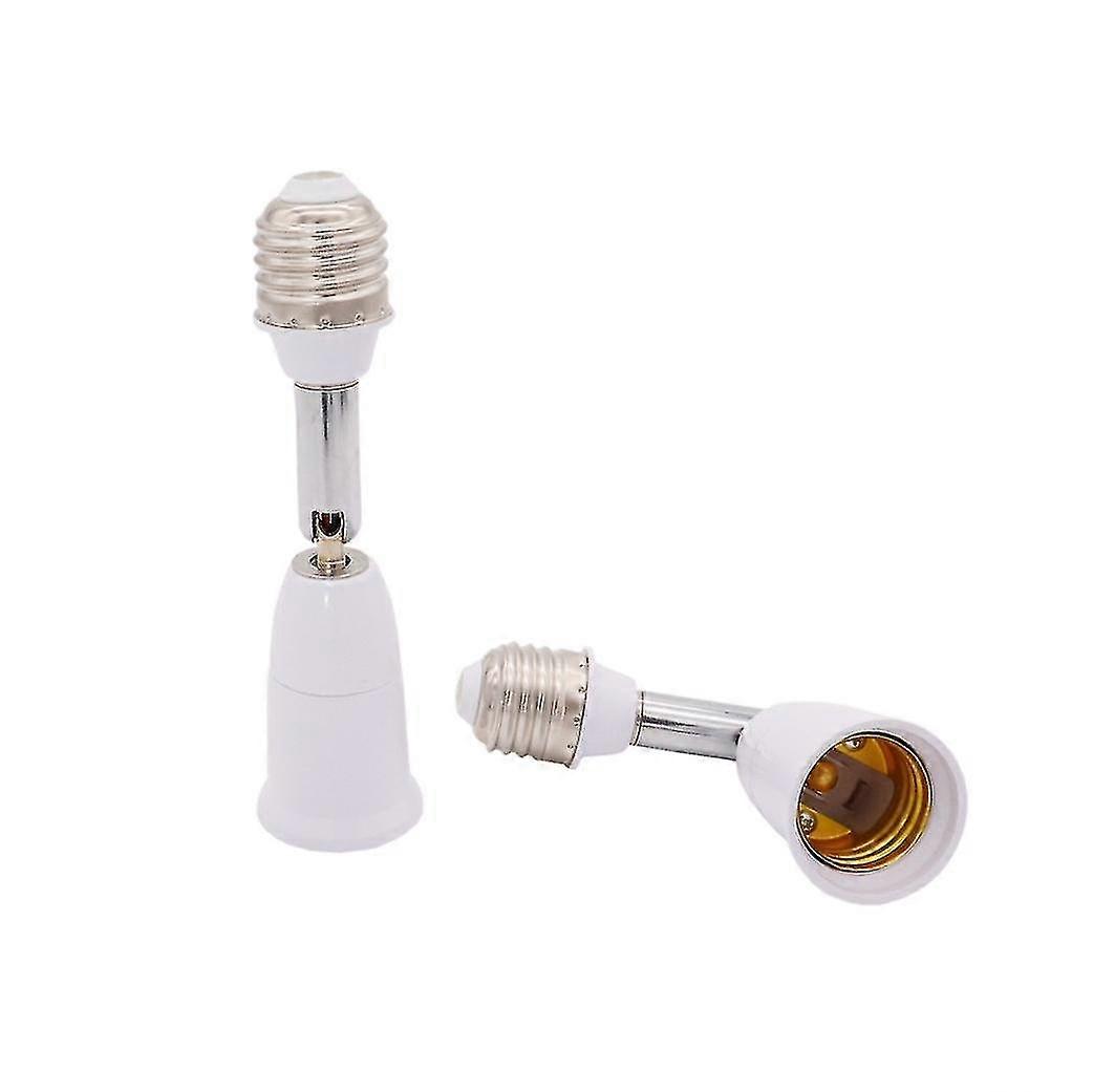 E27 Extension Base Adapter, E27 To E27 Standard Lamp Socket Extender, Light Bulb Extender, Lamp Holder Adapter, 2 Pack