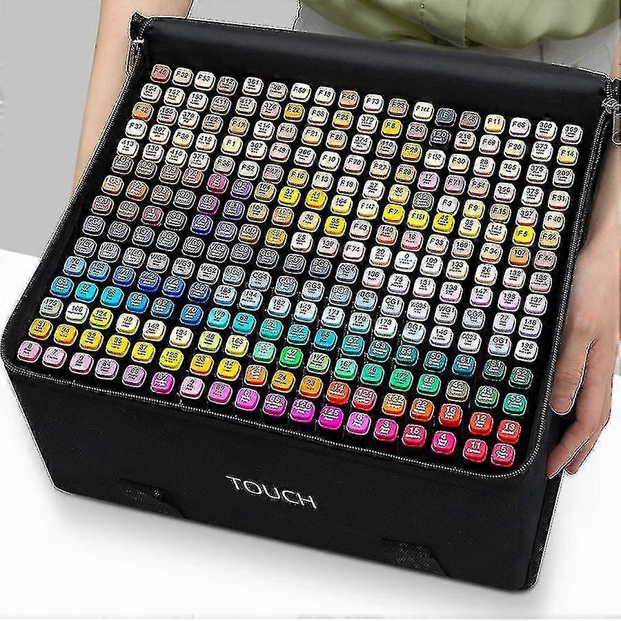 60 pcs καλλιτέχνης αλκοόλ δείκτες διπλή άκρη τέχνης μόνιμους δείκτες με βάση το αλκοόλ με περίπτωση για ενήλικα παιδιά