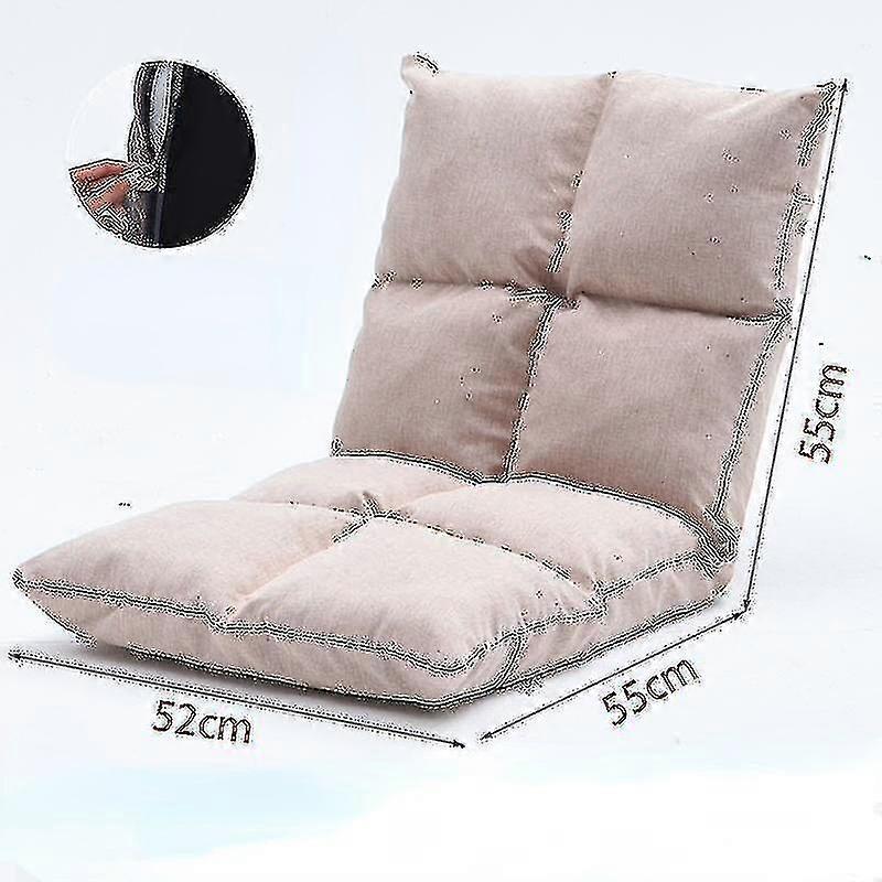 Japanese Floor Chair Folding Adjustable Lazy Sofa Chair Floor Gaming Sofa Chair Padded Lounger Soft Recliner With Back Support