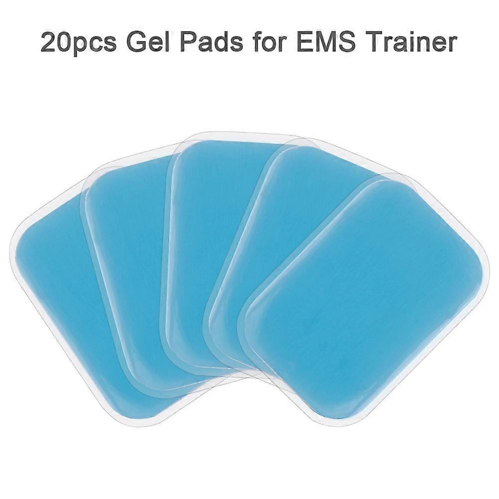 20 قطع منصات جل لحبر العضلات ABS محفز EMS آلة التنغيم حزام المدرب الجهاز