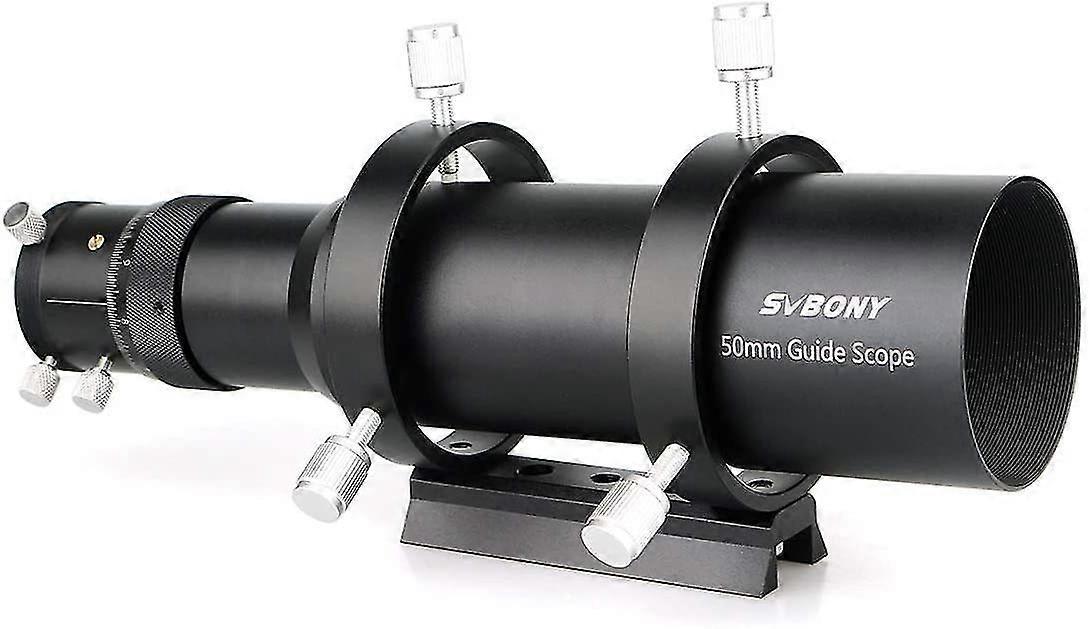 Svbony SV106 Telescope Guide 50mm Focuser Telescope Guide Scope with Helical Focus Rment 240 Length Finderscope for Astronomical Telescope(Black)