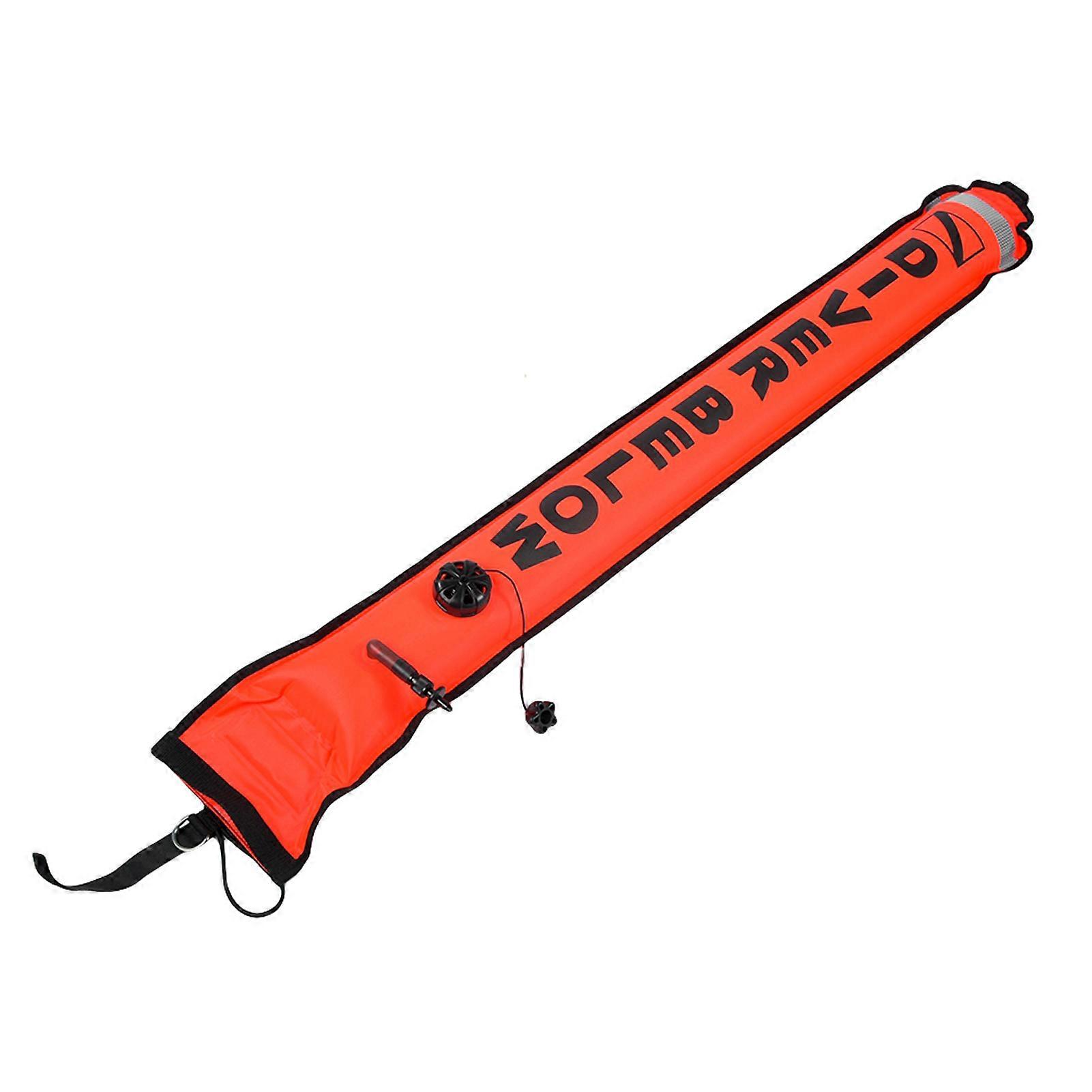 5FT High Visibility Inflatable Scuba Diving SMB Surface Signal Marker Buoy