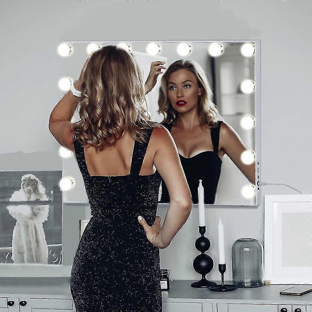 LEDメイクアップミラーライトは即座に自信を放ちますハリウッドメイクアップミラーライト電球のみ