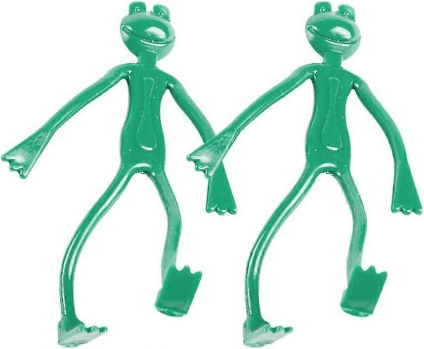 2 reusable cable ties in the shape of frogs