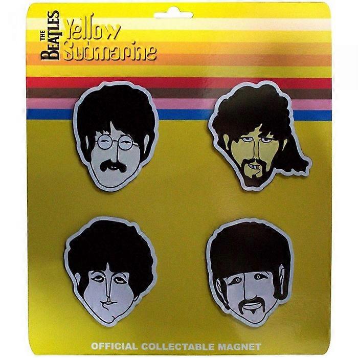 The Beatles Yellow Submarine Embossed Epoxy Magnets (Pack of 4)