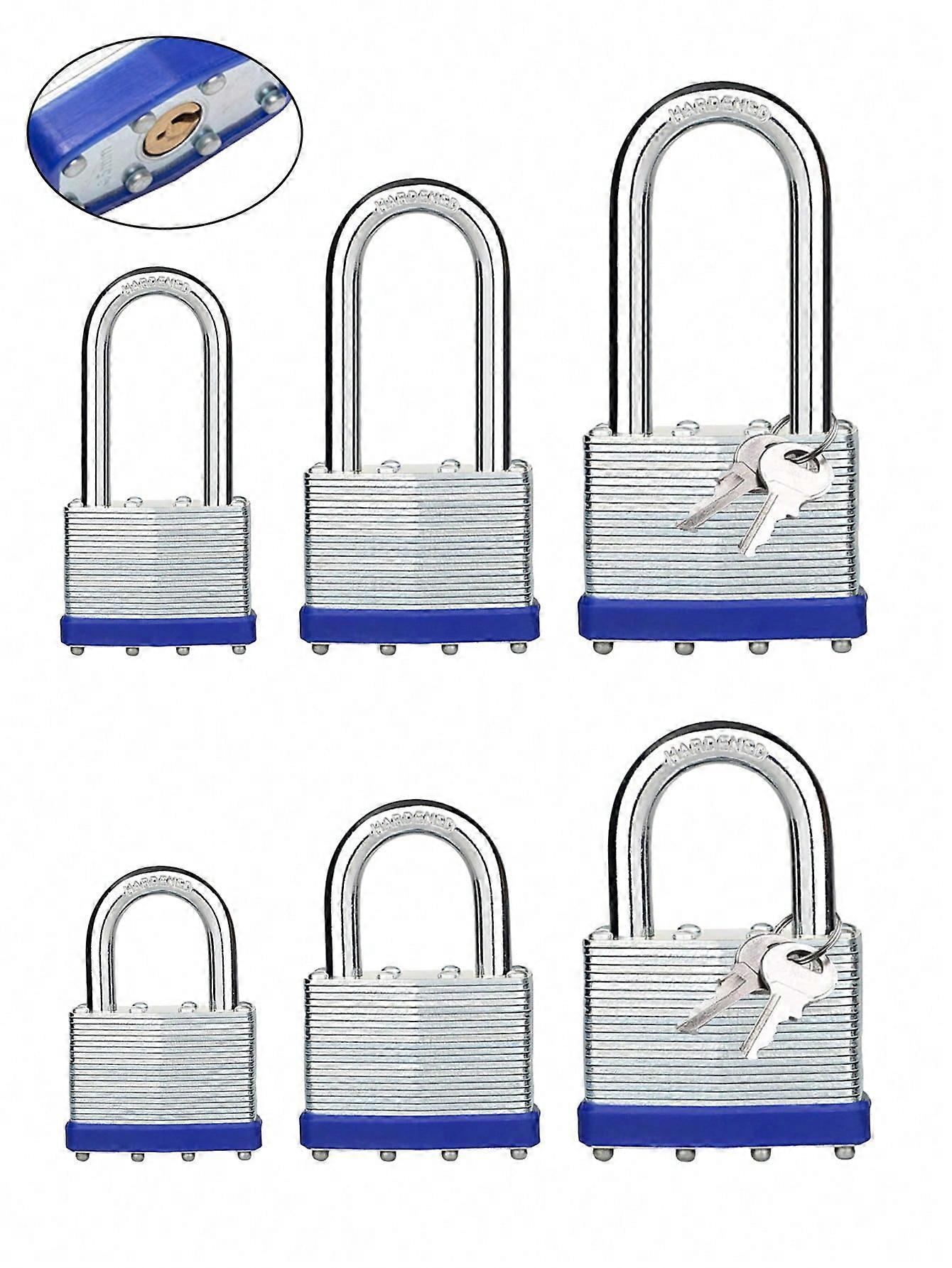 1ピースヘビーデューティメタルキー南京錠、せん断抵抗性ミレーレーロック、ドアロック、ハウスロック、倉庫ロック、ガレージロック、フェンスロック、工業用アウトドゥー