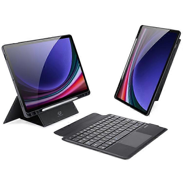 סדרת DUX DUCIS DK תואם עבור Samsung Galaxy Tab S9 תאורה אחורית Bluetooth מקלדת אנגלית עם נרתיק לוח מעור