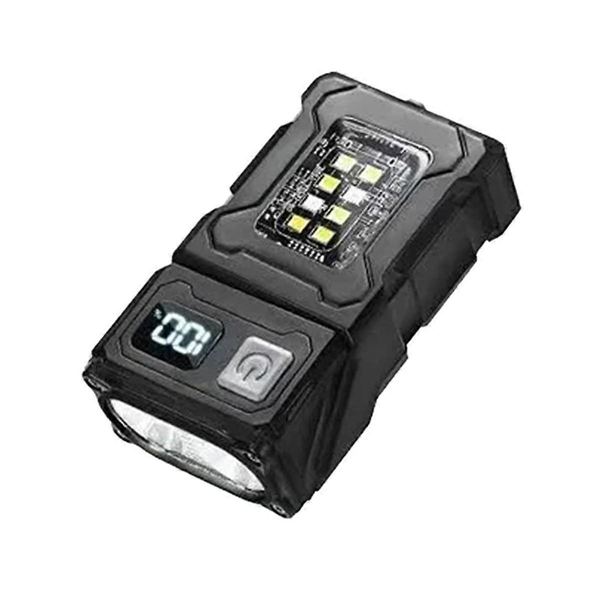 MINI USB Rechargeable LED Flashlight Portable Tail Magnet Flashlight Bright Camping Lantern Side CO