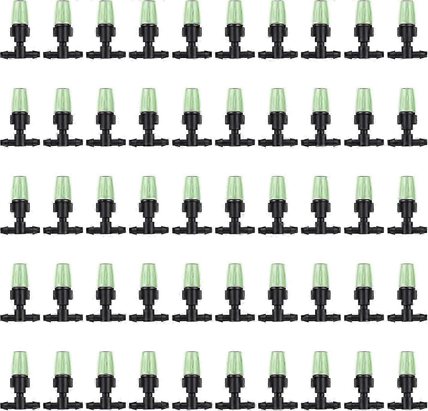 100Pcs Automatic Drip Irrigation Kit, Adjustable Sprinkler Flow for Gardening