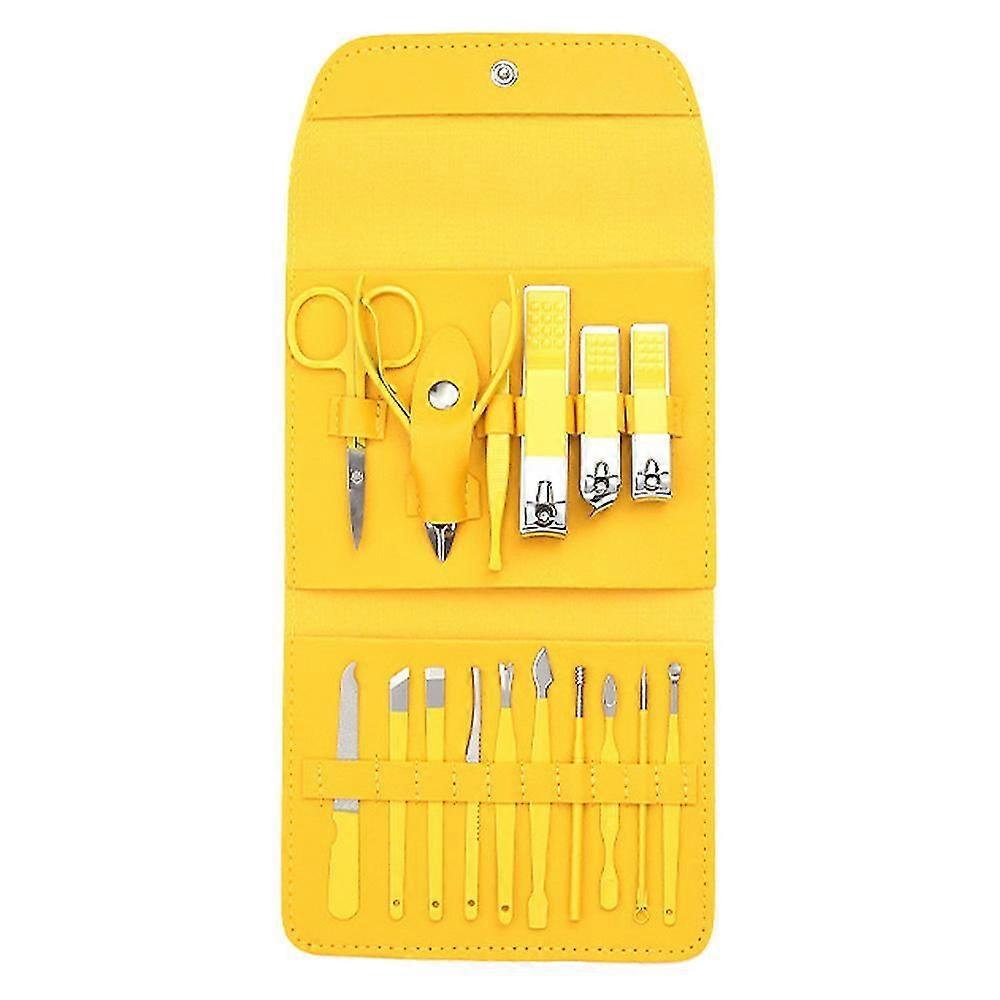 Manicure Set 16 In 1 Nail Clipper Set, Nail Clippers,fingernail Toenail Clippers,manicure Tools,pedicure Tools,suitable For Travel Manicure Kit
