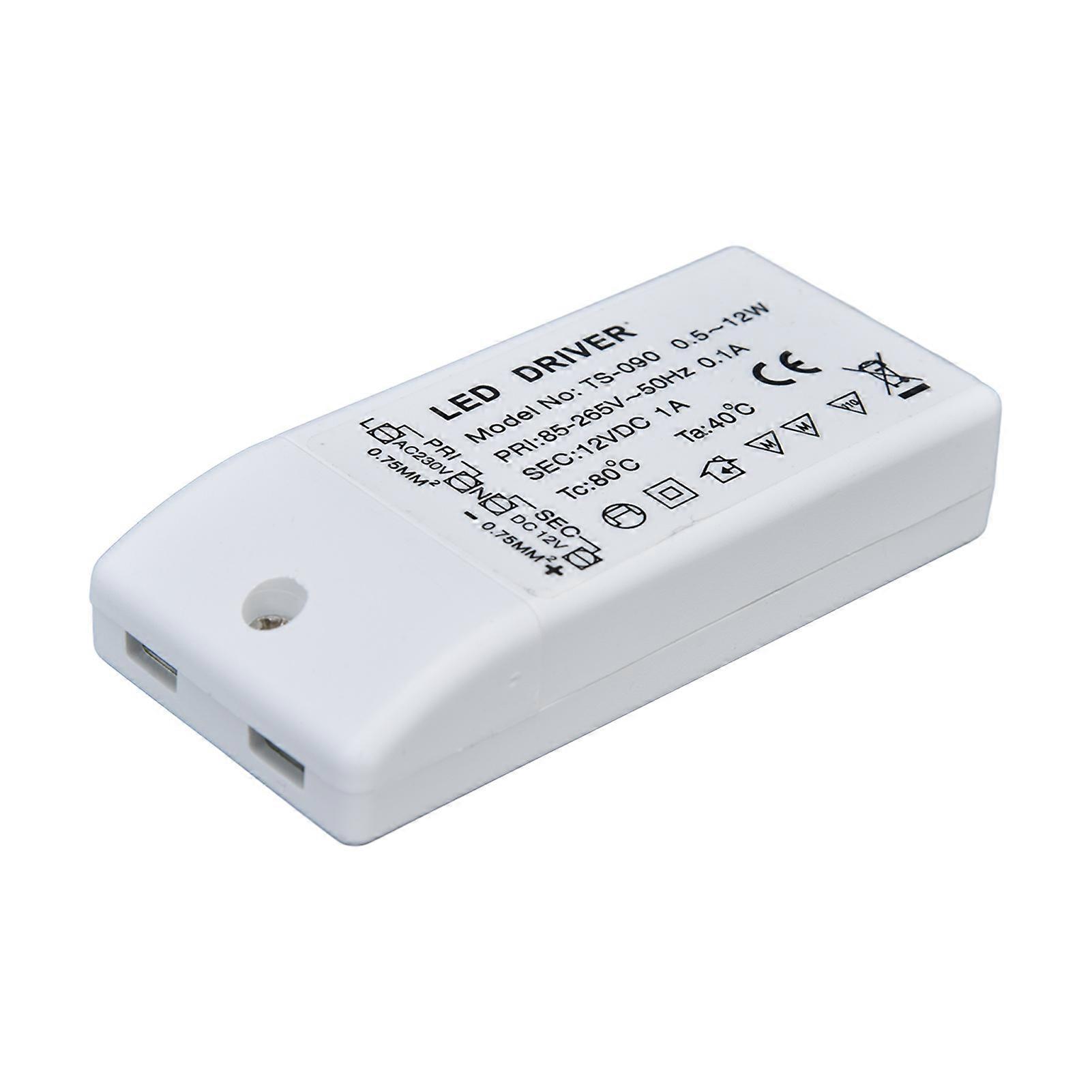 LED Driver 12W 12V DC 1A Power Transformer LED Lamp Constant Current Drive Power AC 85-265V
