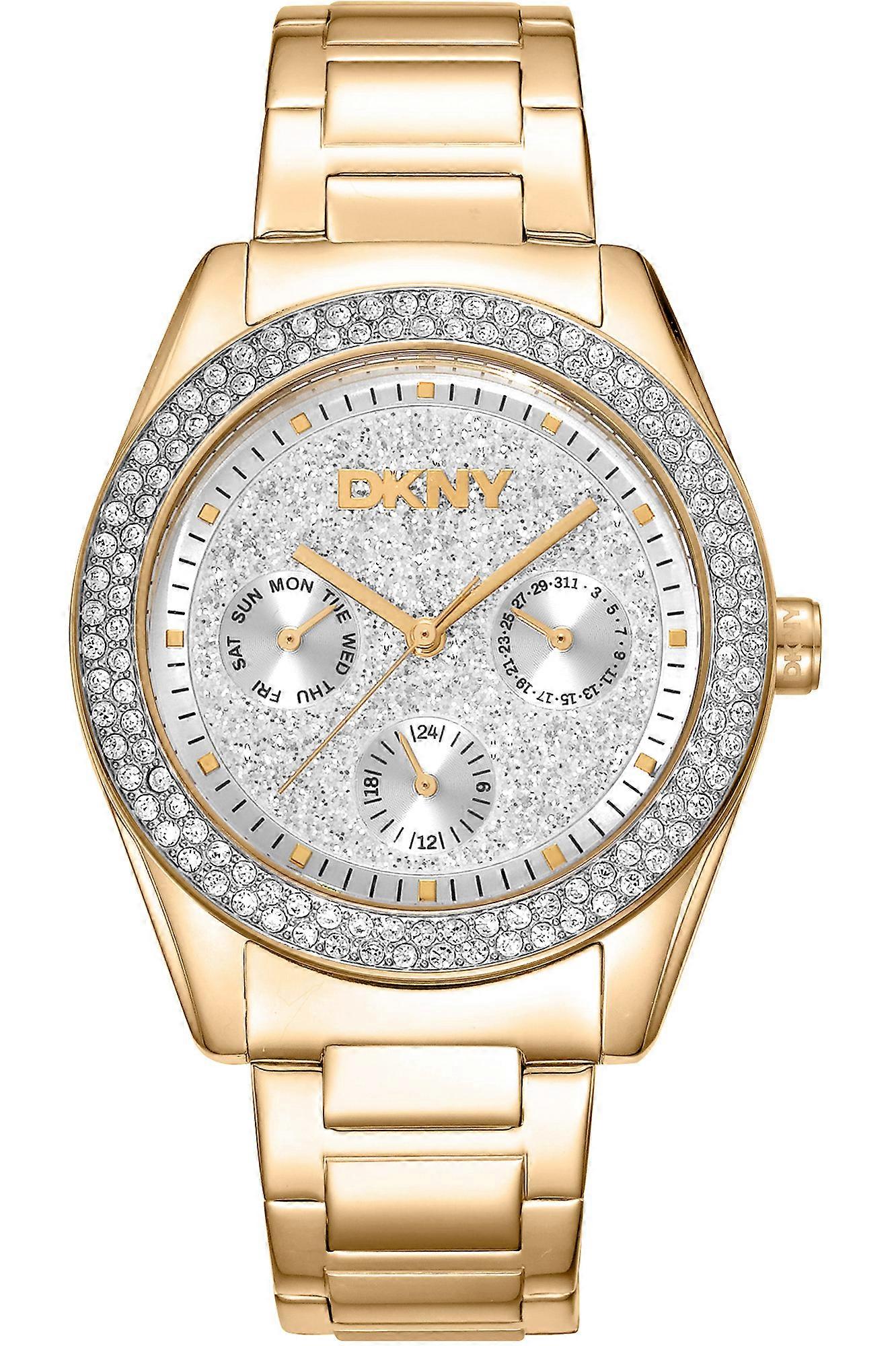 DKNY Chambers Multi Glitz DK1L078M0025 - Stainless Steel Female Quartz Multi-function