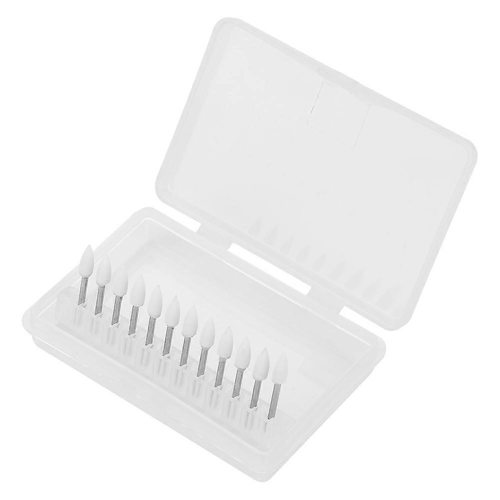 12Pcs FL2 High Speed Sand Dental Grinding Head Set Repairing Polishing Bur