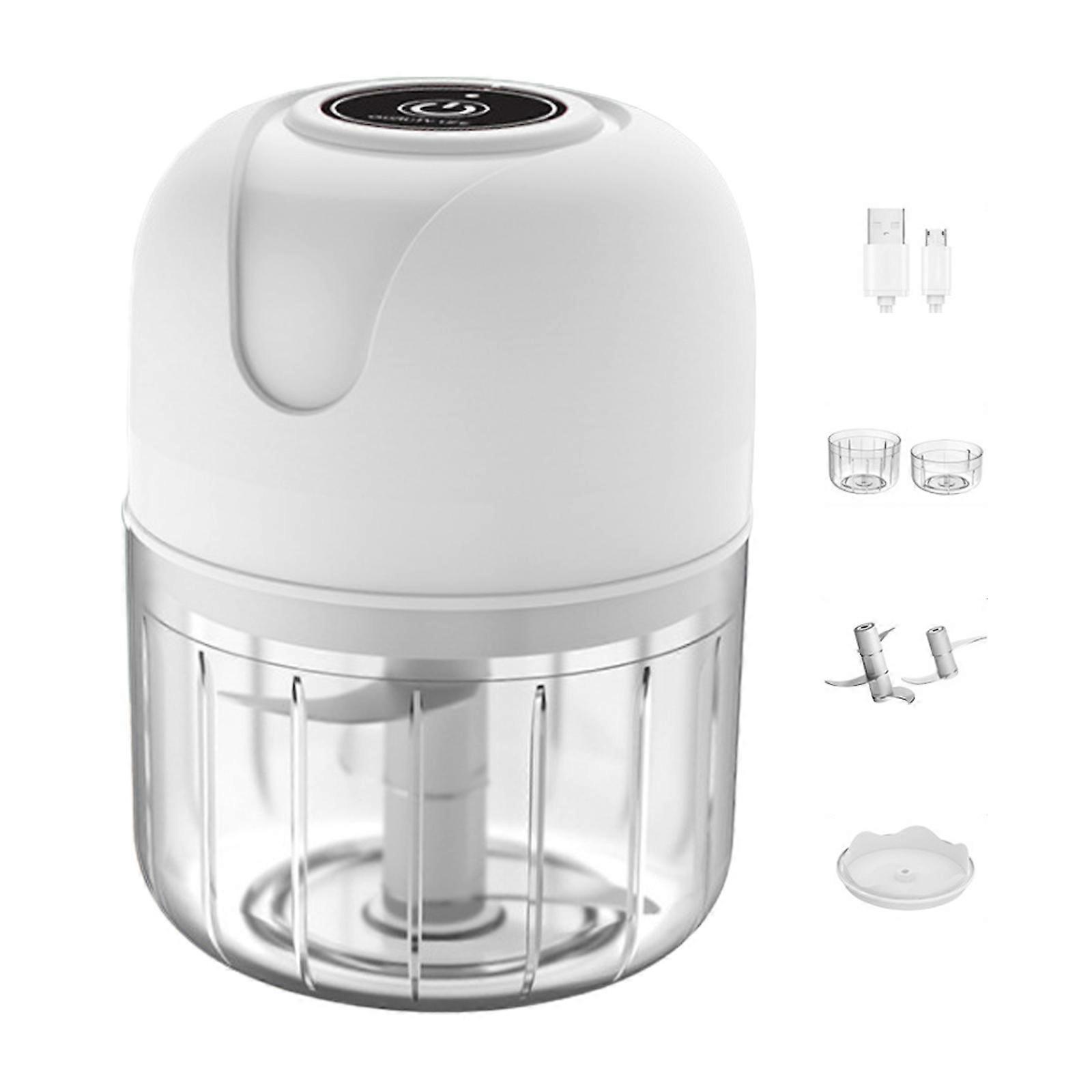 Electric Mini Garlic Mincer, Portable Food Processor for Vegetables