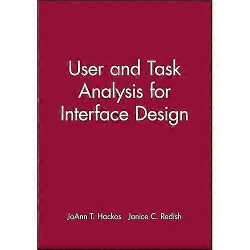Utente e analisi delle attività per la progettazione dell'interfaccia (pubblicazione del Wiley computer)