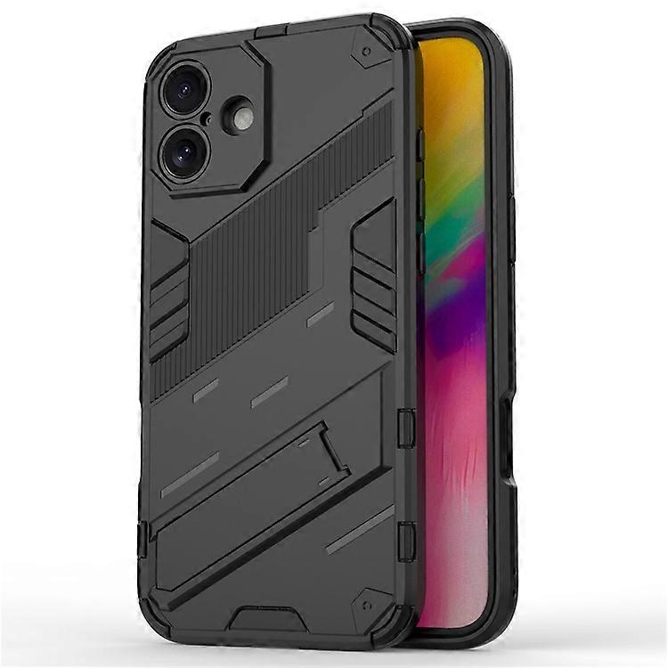Compatible For iPhone 16 Case PC+TPU Shockproof Phone Cover with Kickstand