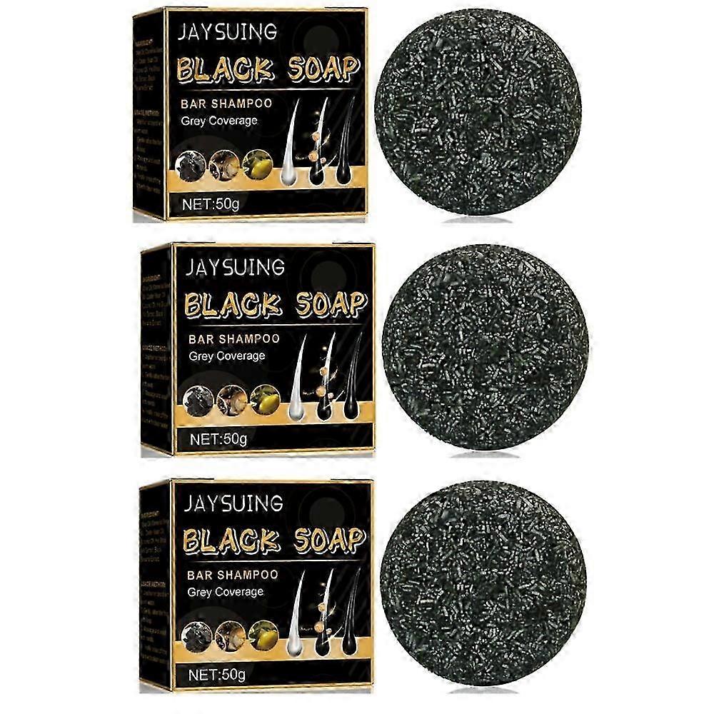 3 stks spartaanse grijze haar reverse bar manen grijze reverse bar, haar darken bar zeep voedt