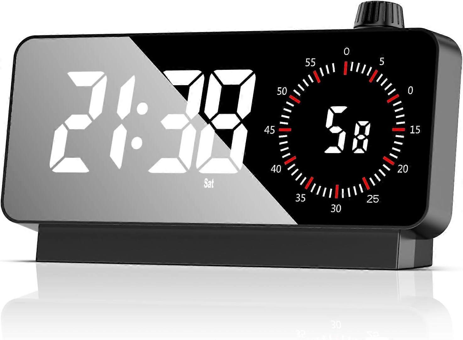 Alarm Clock Alarm Clock with Timer Digital Desk Clock Black