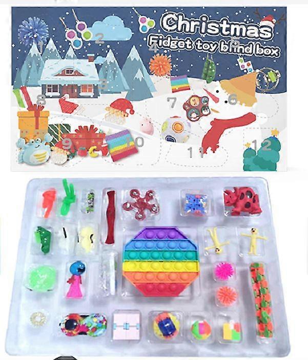 ST-010-1# Χριστουγεννιάτικο Ημερολόγιο Advent Δώρο Κουτί Αποσυμπίεση Σετ παιχνιδιών Χριστουγεννιάτικο Ημερολόγιο Advent