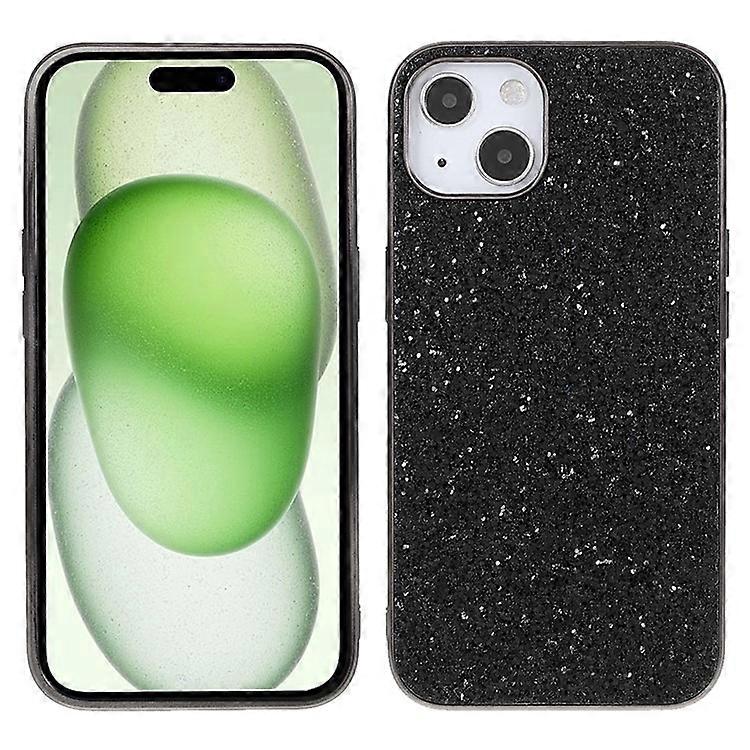 Compatible For iPhone 15 Phone Case Electroplating Frame TPU + PC Glitter Cover