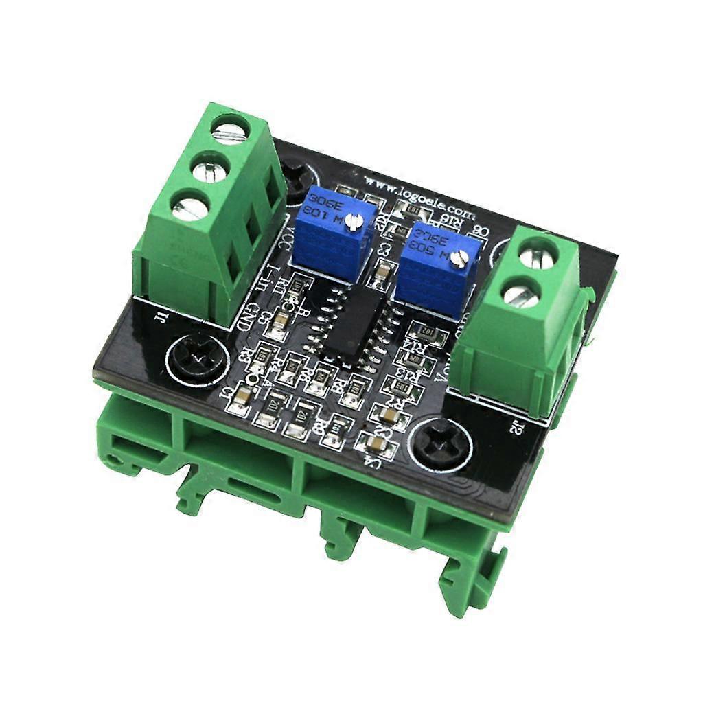 Current to Voltage Module 4-20mA to 0-5V Transmitter Signal Converter + Base