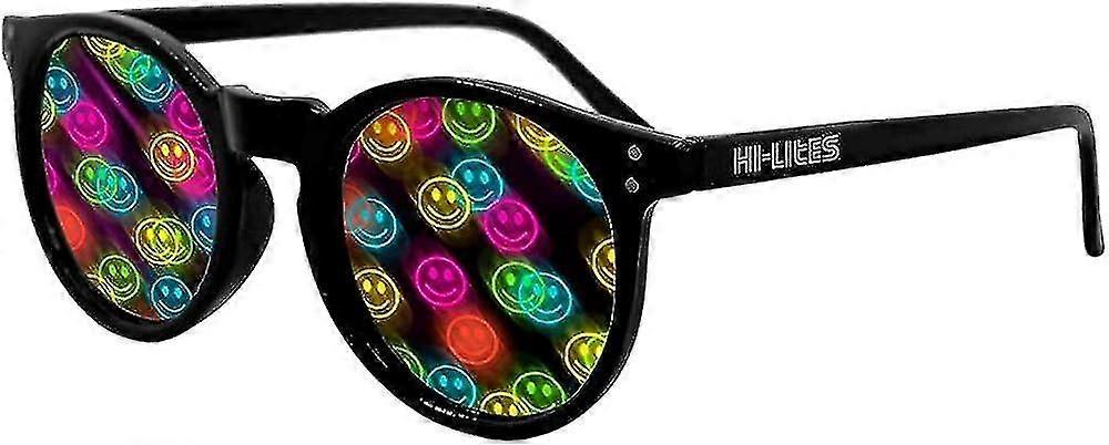 Smiley Special Effect Light Changing/Light Diffraction Briller - Smiley Face Effect Linser - Designe