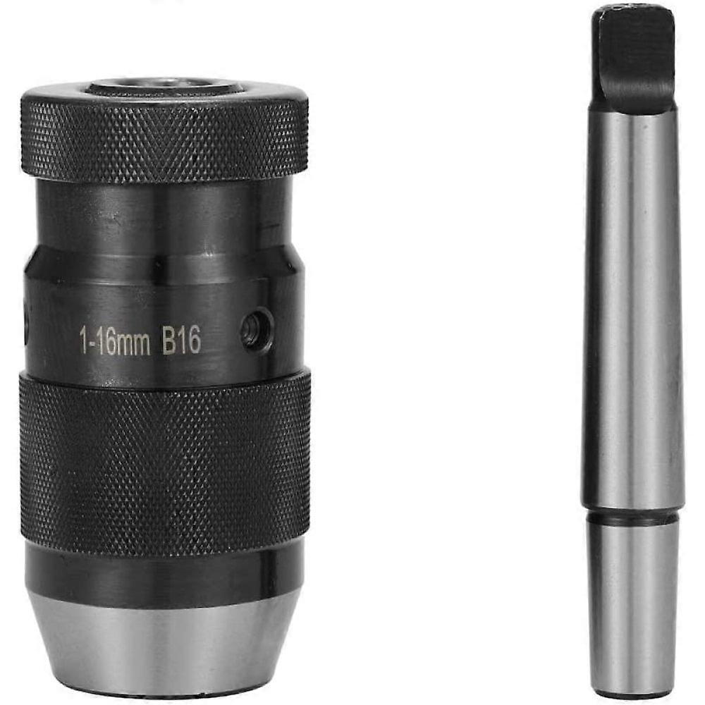 Adjustable Drill Chuck, 1-13mm Clamping Range, High Reliability Keyless Chuck, Self-Tightening For Quick Bit Replacement, Carbon Steel, Universal MK2
