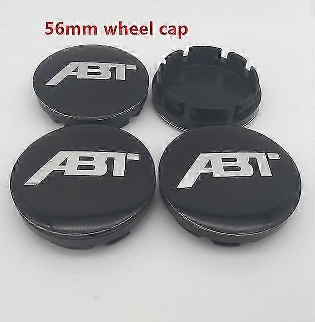 4pcs 56mm 60mm 65mm 68mm ABT Πλήμνη τροχού αυτοκινήτου Κεντρικό καπάκι Το σήμα καλύπτει αυτοκόλλητο εμβλήματος Αξεσουάρ στυλ χαλκομανιών