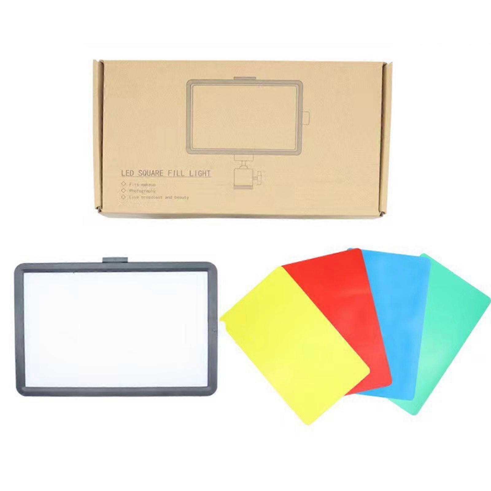 LED Video Light Set 6000K USB Powered Adjustable Brightness Optional Tripods And Color Filters For Game Streaming 8 inches