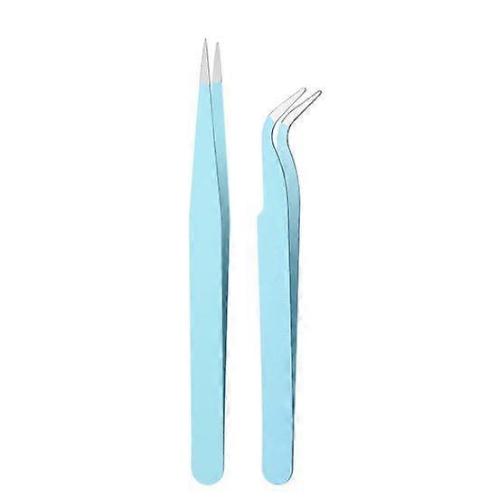 Yousheng 1 Set Sticker Tweezers Durable Labor-saving Highly Resilient Tight Clamping Manicure Scrapbooking Nail Art Tweezers Manicure Store